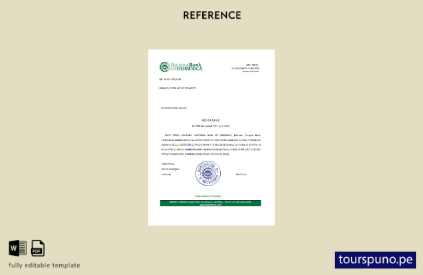 lista para imprimir plantilla de referencia del Banco Nacional de Dominicia Domi